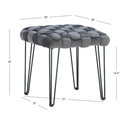 Tabouret ottoman carré Neva