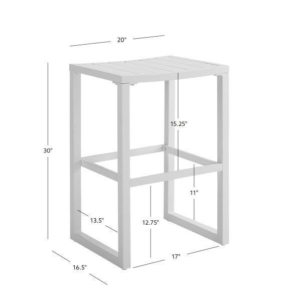 Tabouret de bar Alora en aluminium
