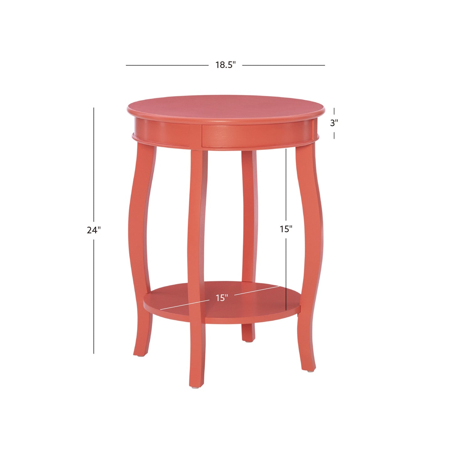 Table d'appoint ronde arc-en-ciel