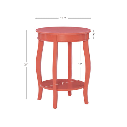 Table d'appoint ronde arc-en-ciel