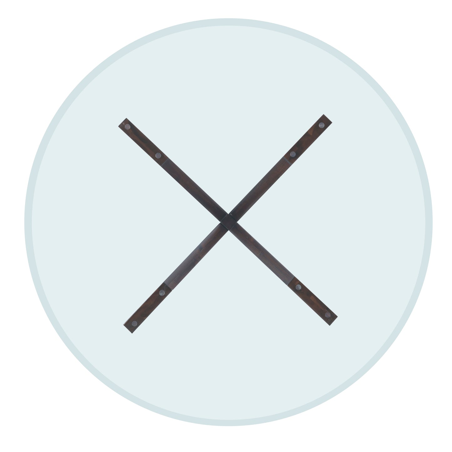 Table de salle à manger Auden noire avec plateau en verre