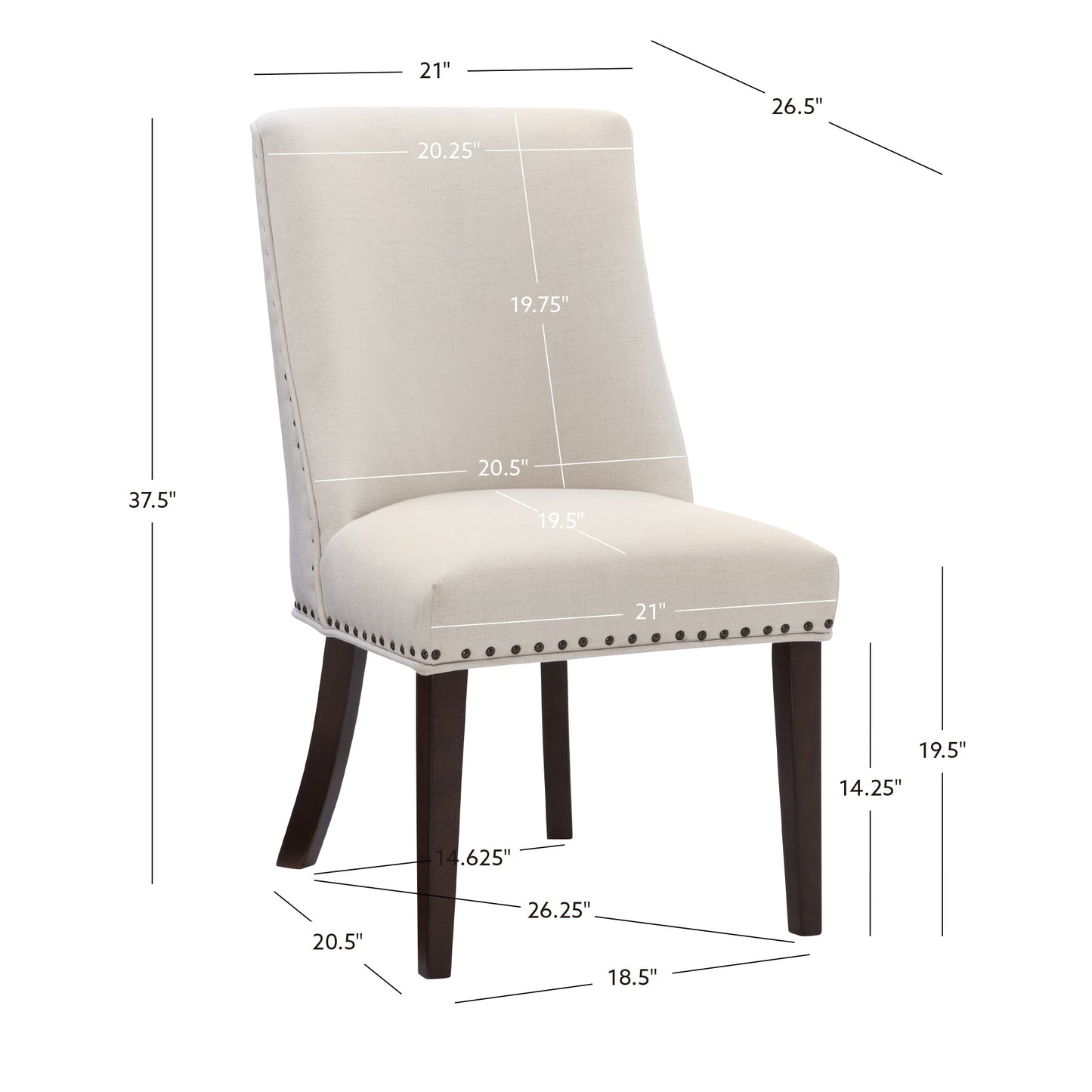 Chaises de salle à manger Auden (lot de 2)