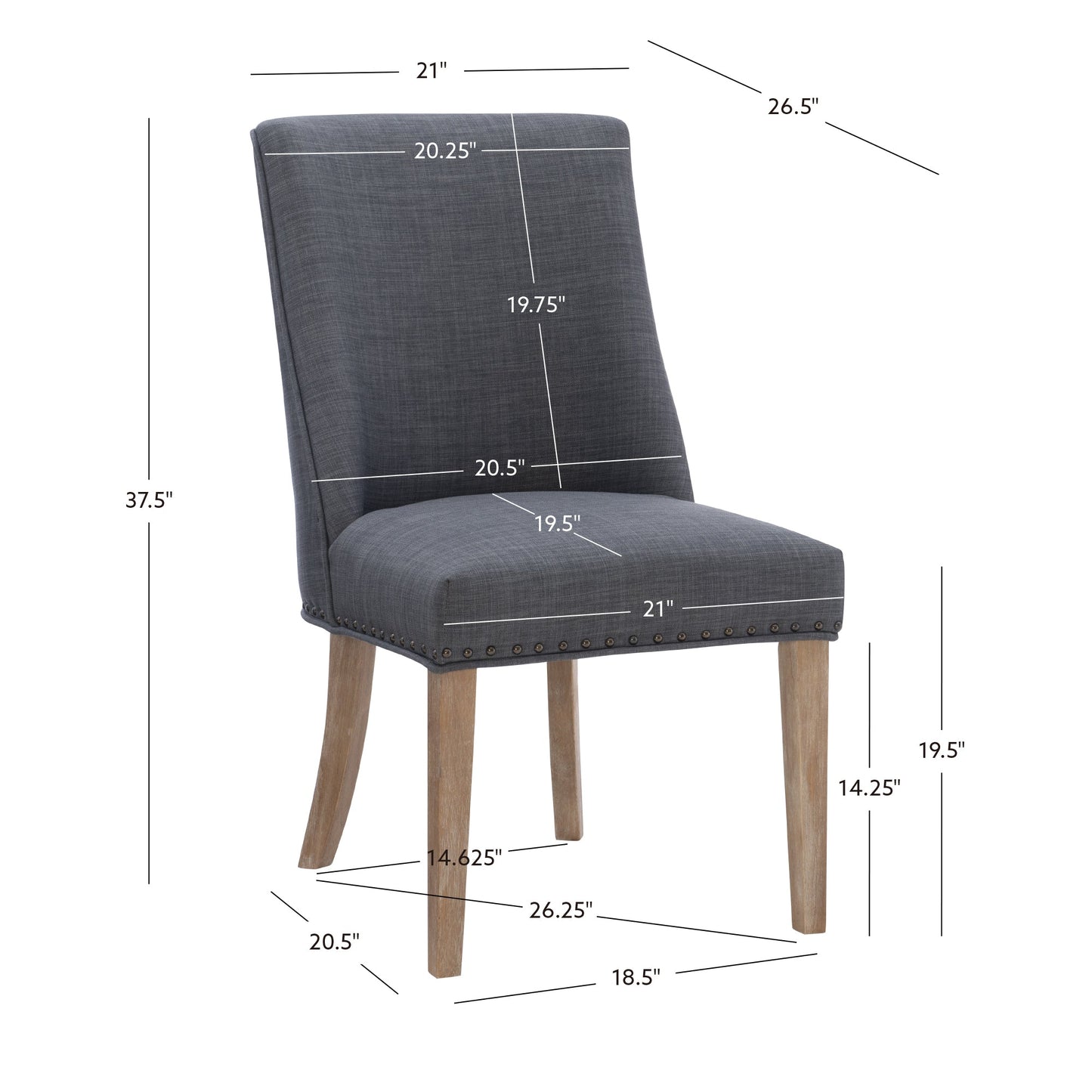 Chaises de salle à manger Auden (lot de 2)