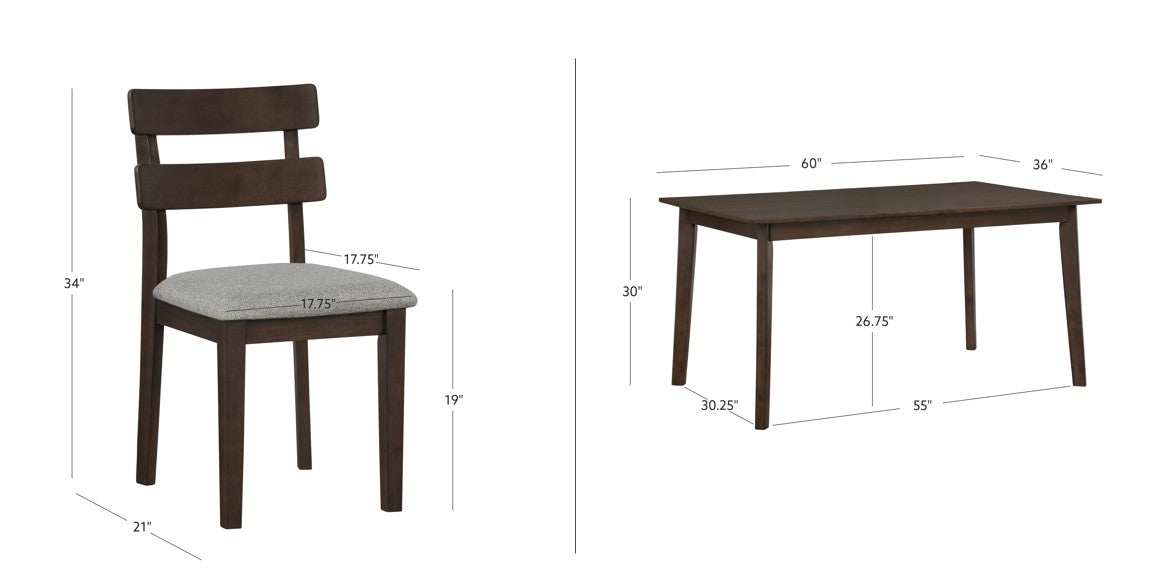Ensemble de salle à manger Daly 5 pièces