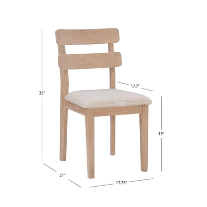 Chaise d'appoint Daly (lot de 2)