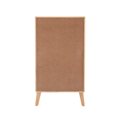 Commode Claudette Cane à 5 tiroirs