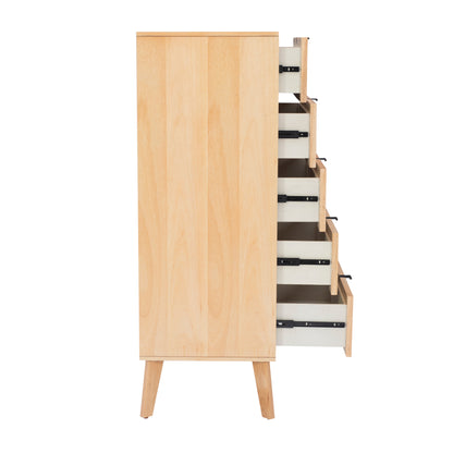 Commode Claudette Cane à 5 tiroirs