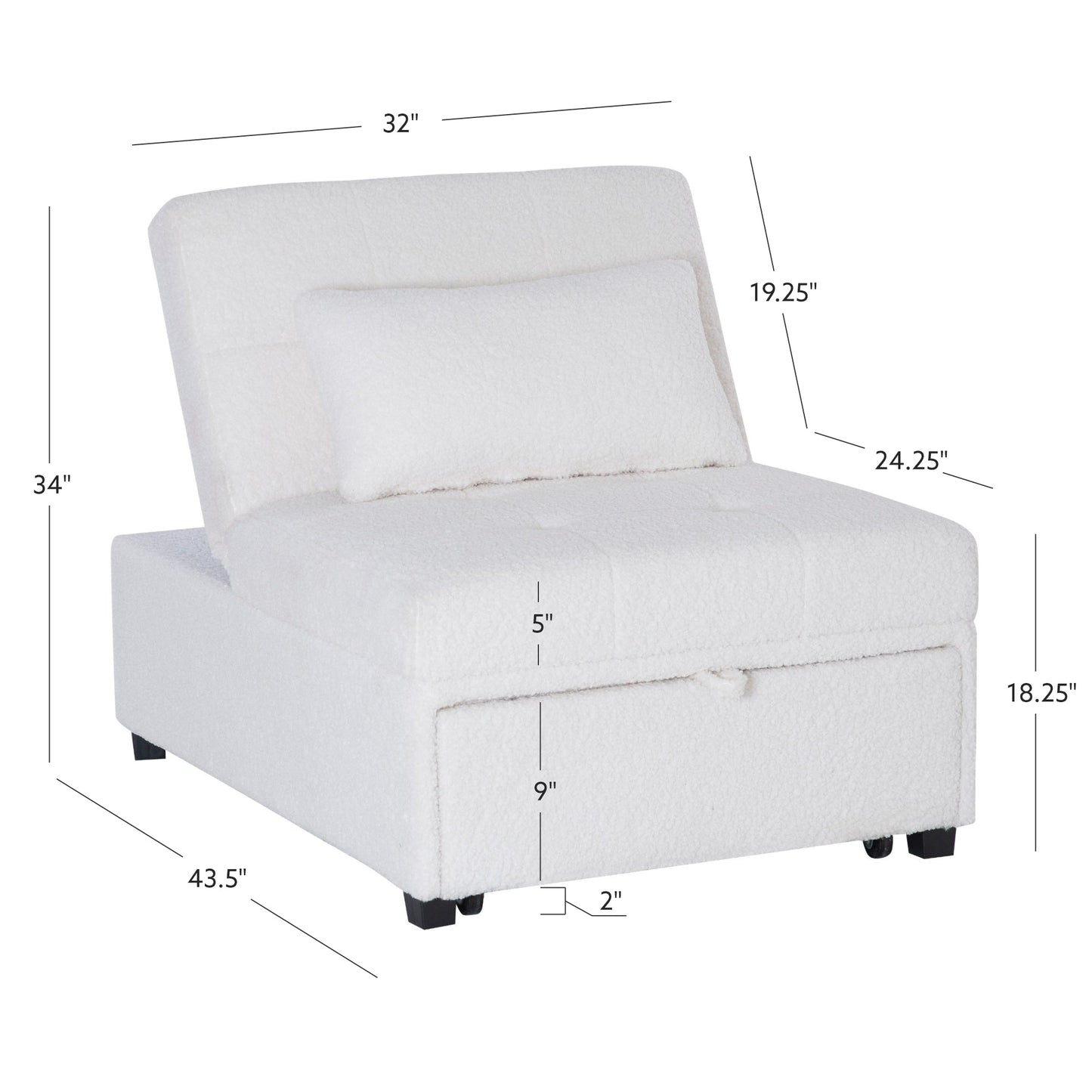 Fauteuil-couchette Dozer
