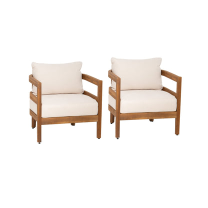 Fauteuil club d'extérieur marron Surfside