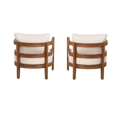 Fauteuil club d'extérieur marron Surfside