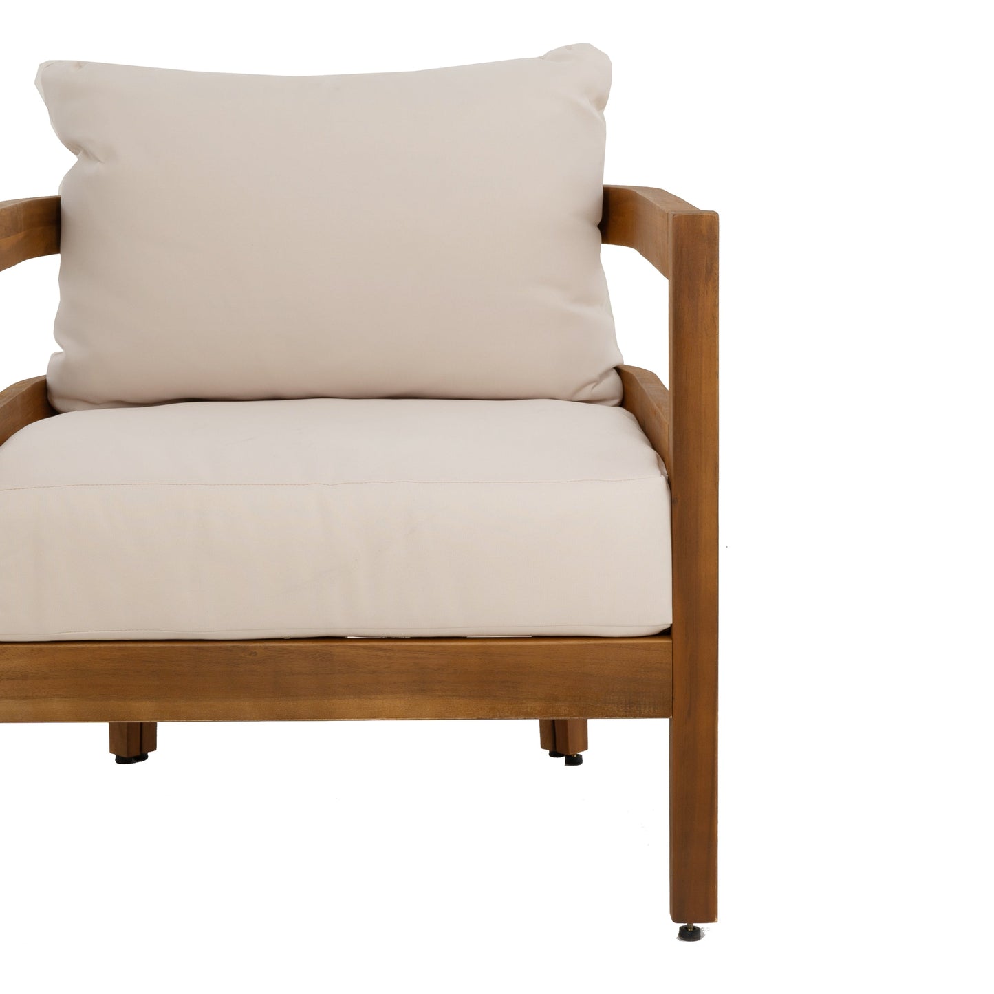 Fauteuil club d'extérieur marron Surfside