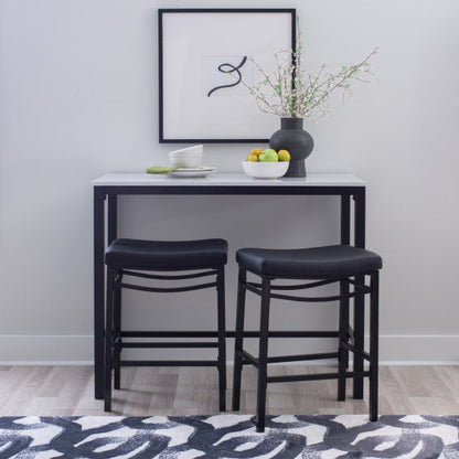 Ensemble Betty 3 pièces en similicuir effet marbre