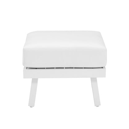 Pouf en aluminium Alora