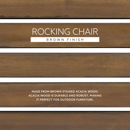 Fauteuil à bascule Adirondack