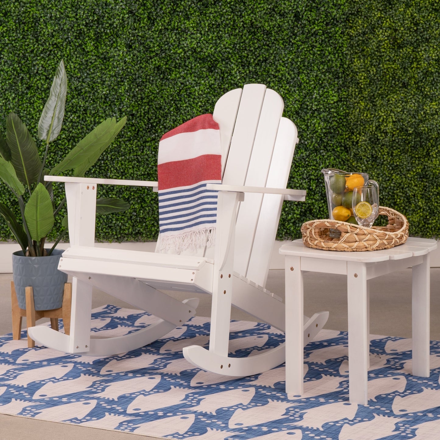 Fauteuil à bascule Adirondack