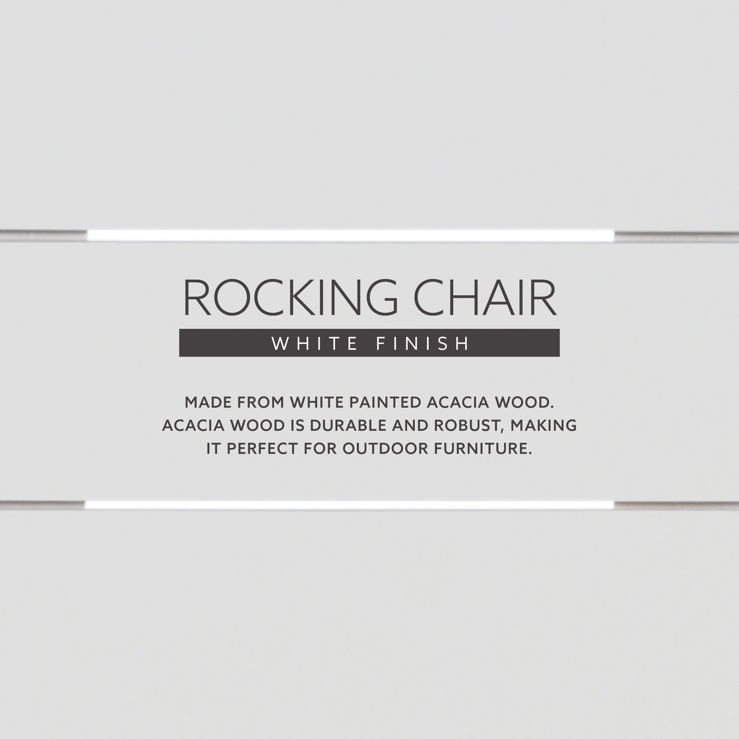 Fauteuil à bascule Adirondack