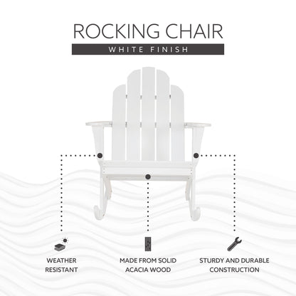 Fauteuil à bascule Adirondack