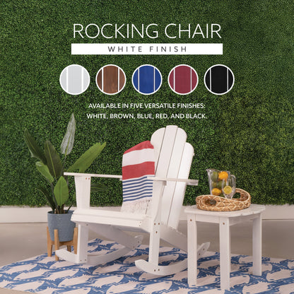 Fauteuil à bascule Adirondack