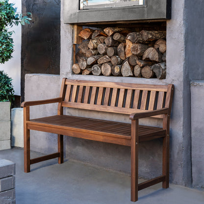 Banc catalan finition teck