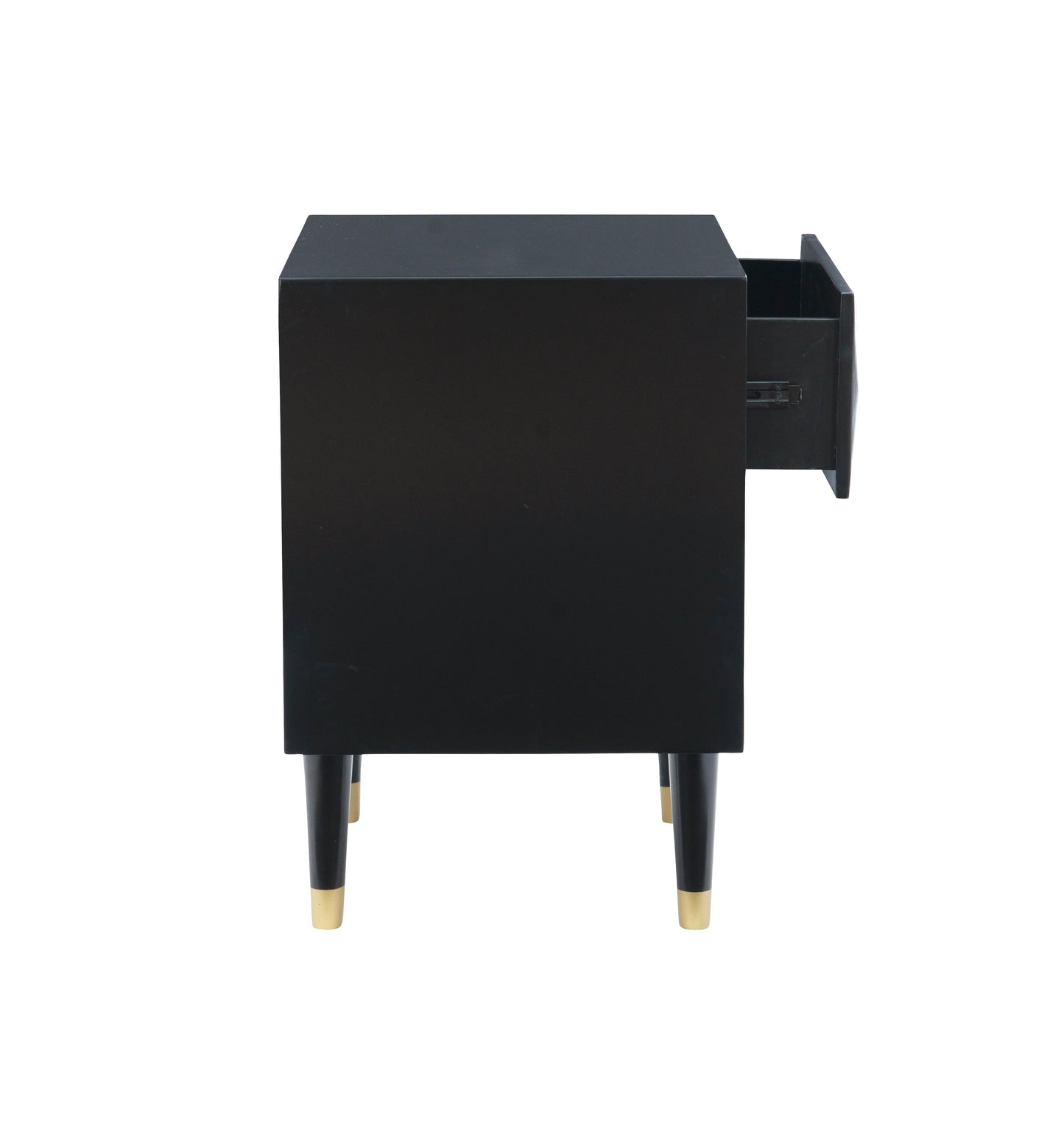 Table de chevet texturée Geo à 2 tiroirs