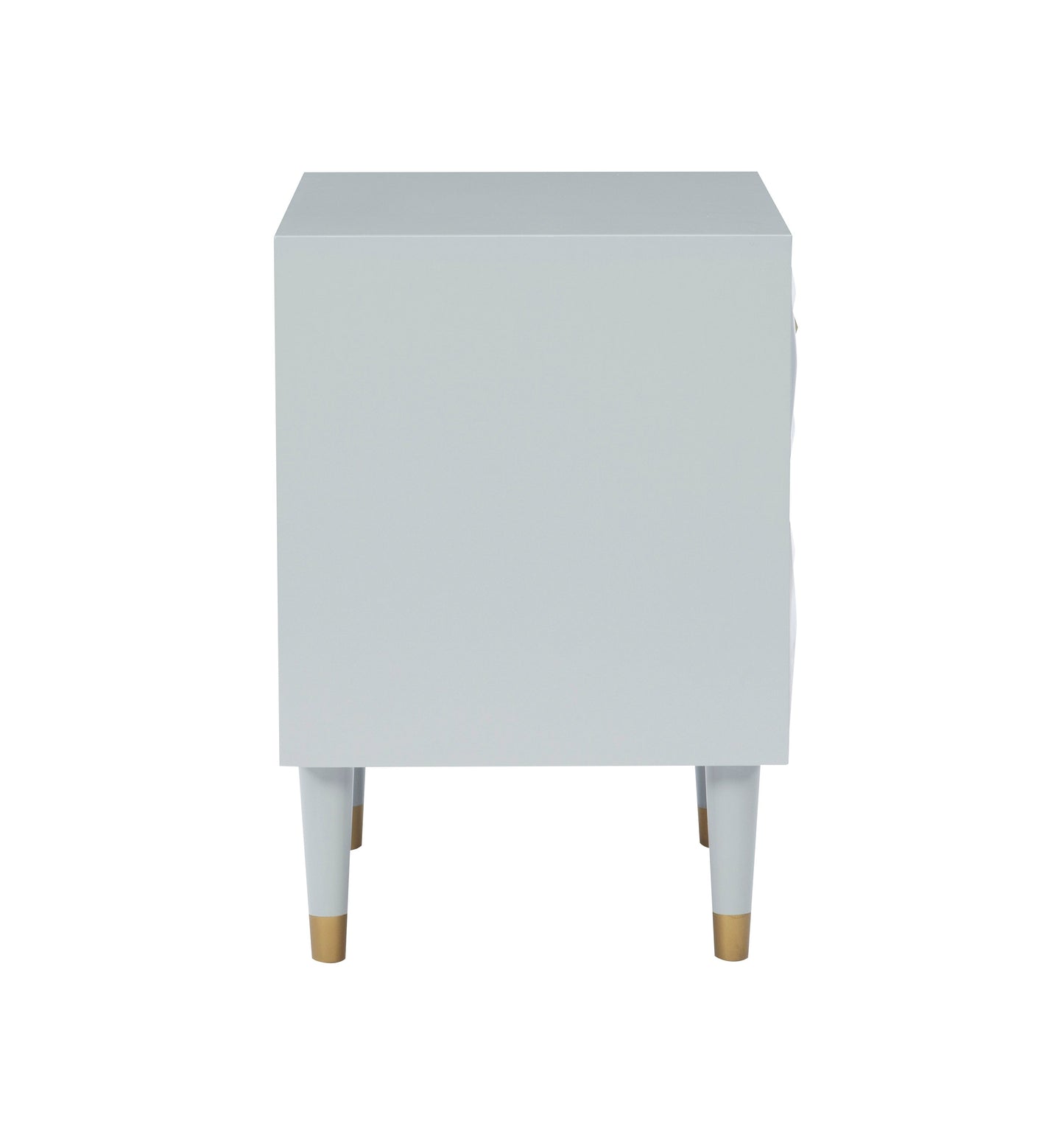 Table de chevet texturée Geo à 2 tiroirs