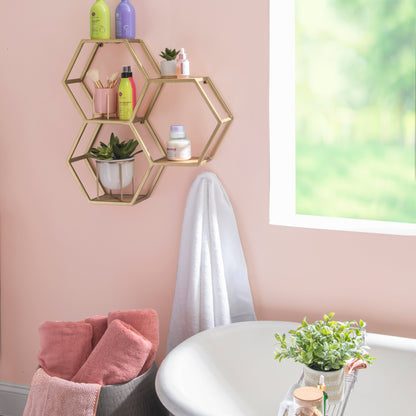 Étagères murales métalliques Willa