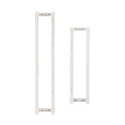 Porte-serviettes en bois blanc Troy (lot de 2)