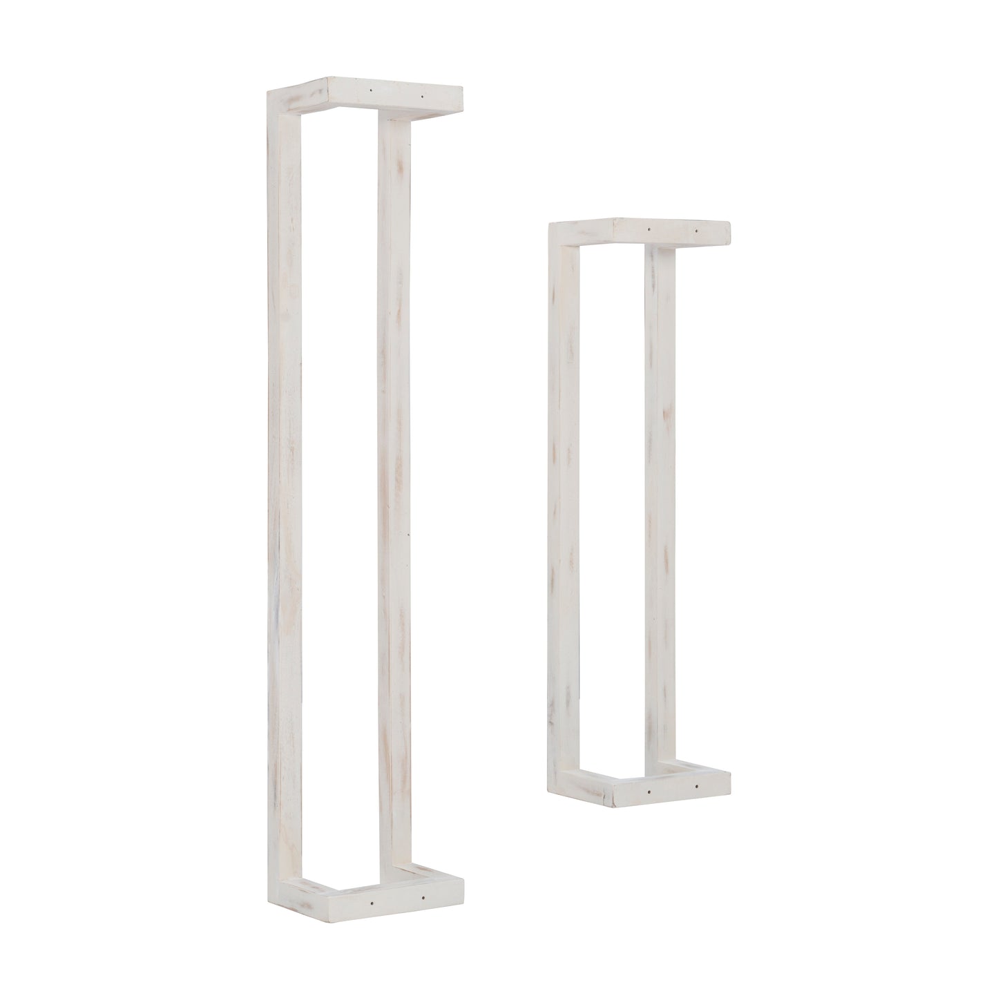 Porte-serviettes en bois blanc Troy (lot de 2)