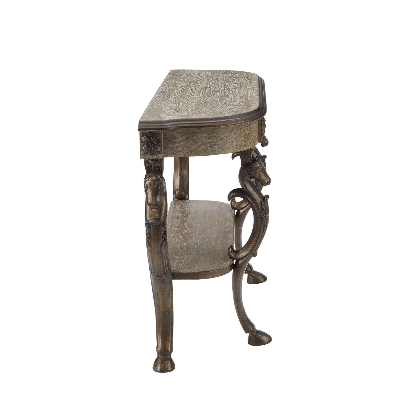 Console Flicka avec pieds en plâtre