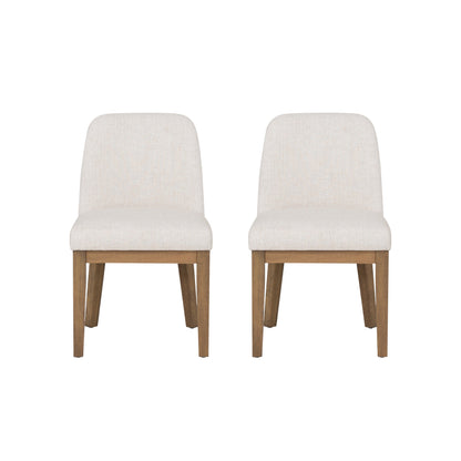 Chaises d'appoint rembourrées crème Torres