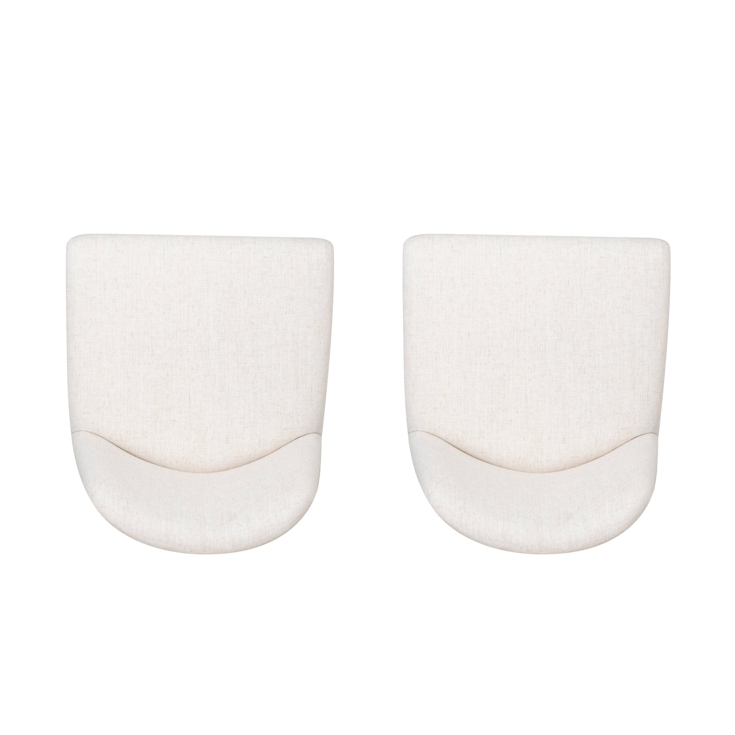 Chaises d'appoint rembourrées crème Torres