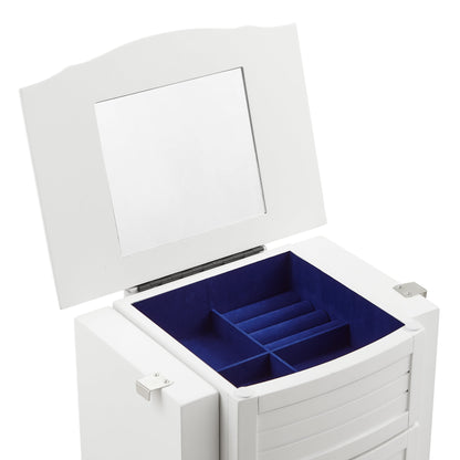 Armoire à bijoux Whitney White