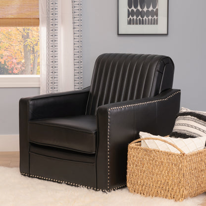 Fauteuil pivotant Carter en similicuir