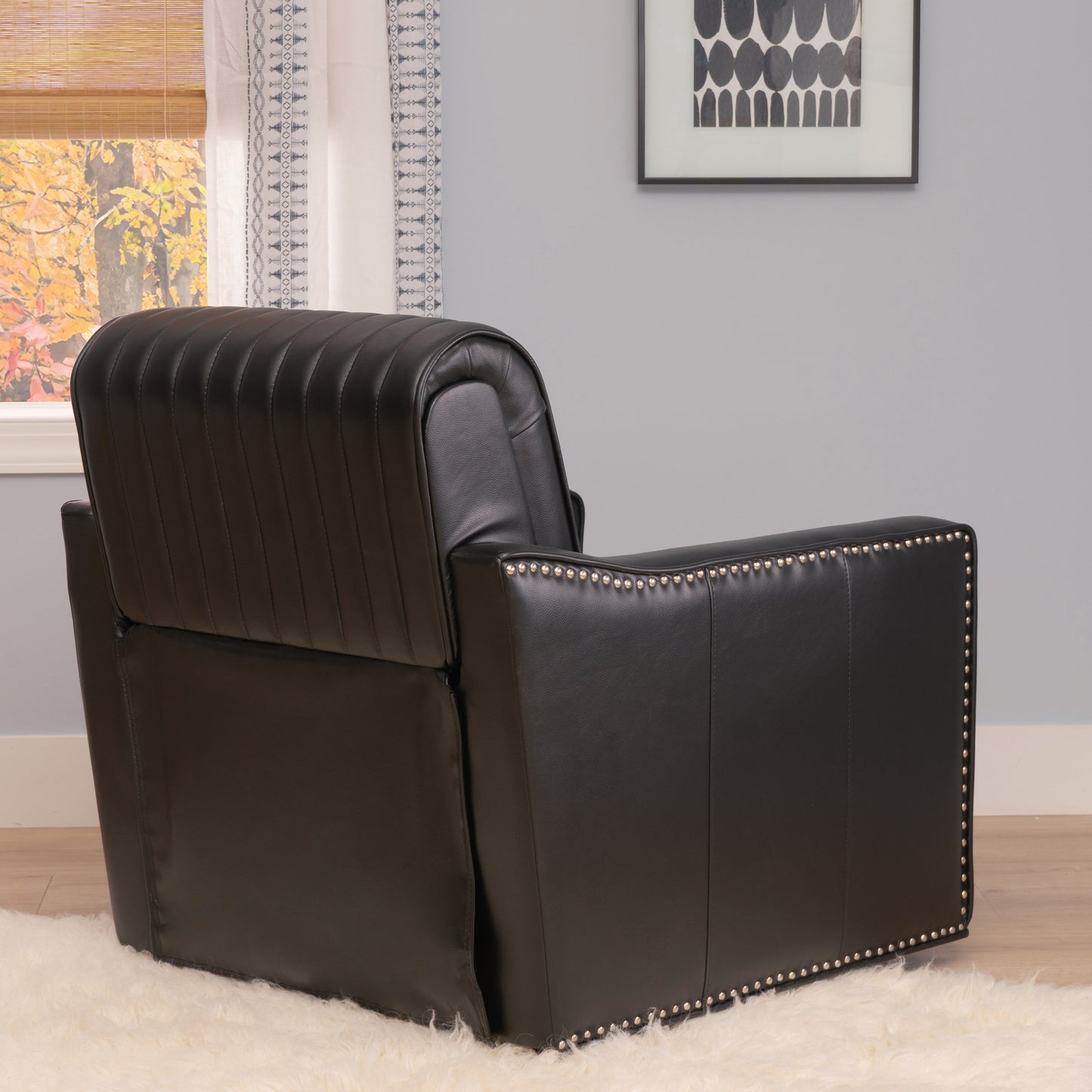 Fauteuil pivotant Carter en similicuir