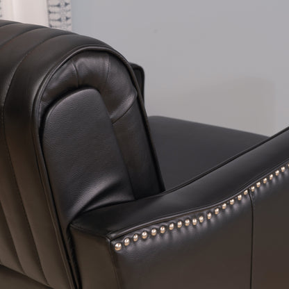 Fauteuil pivotant Carter en similicuir