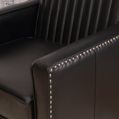 Fauteuil pivotant Carter en similicuir