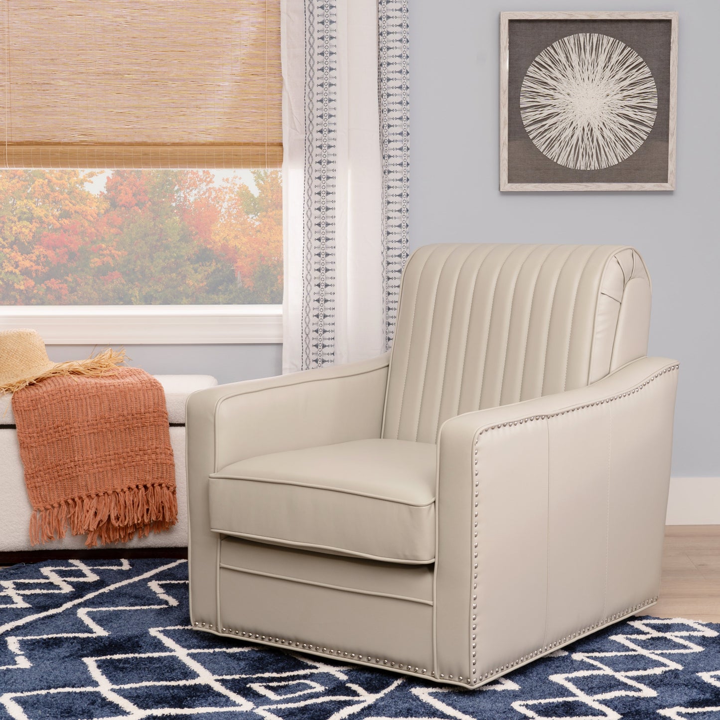 Fauteuil pivotant Carter en similicuir