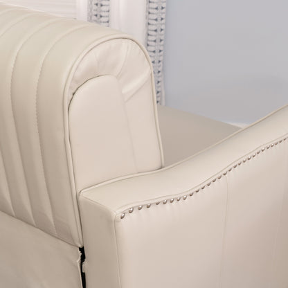 Fauteuil pivotant Carter en similicuir