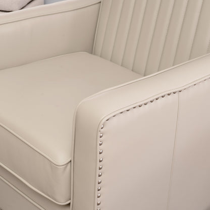 Fauteuil pivotant Carter en similicuir