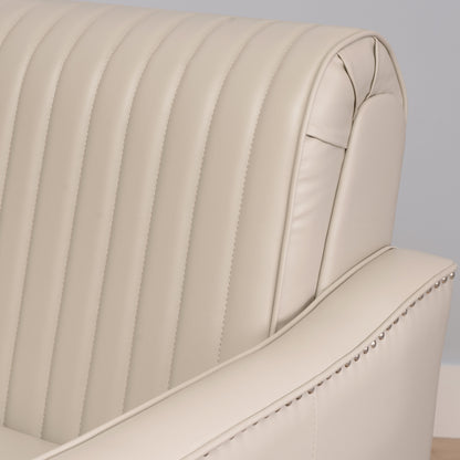 Fauteuil pivotant Carter en similicuir