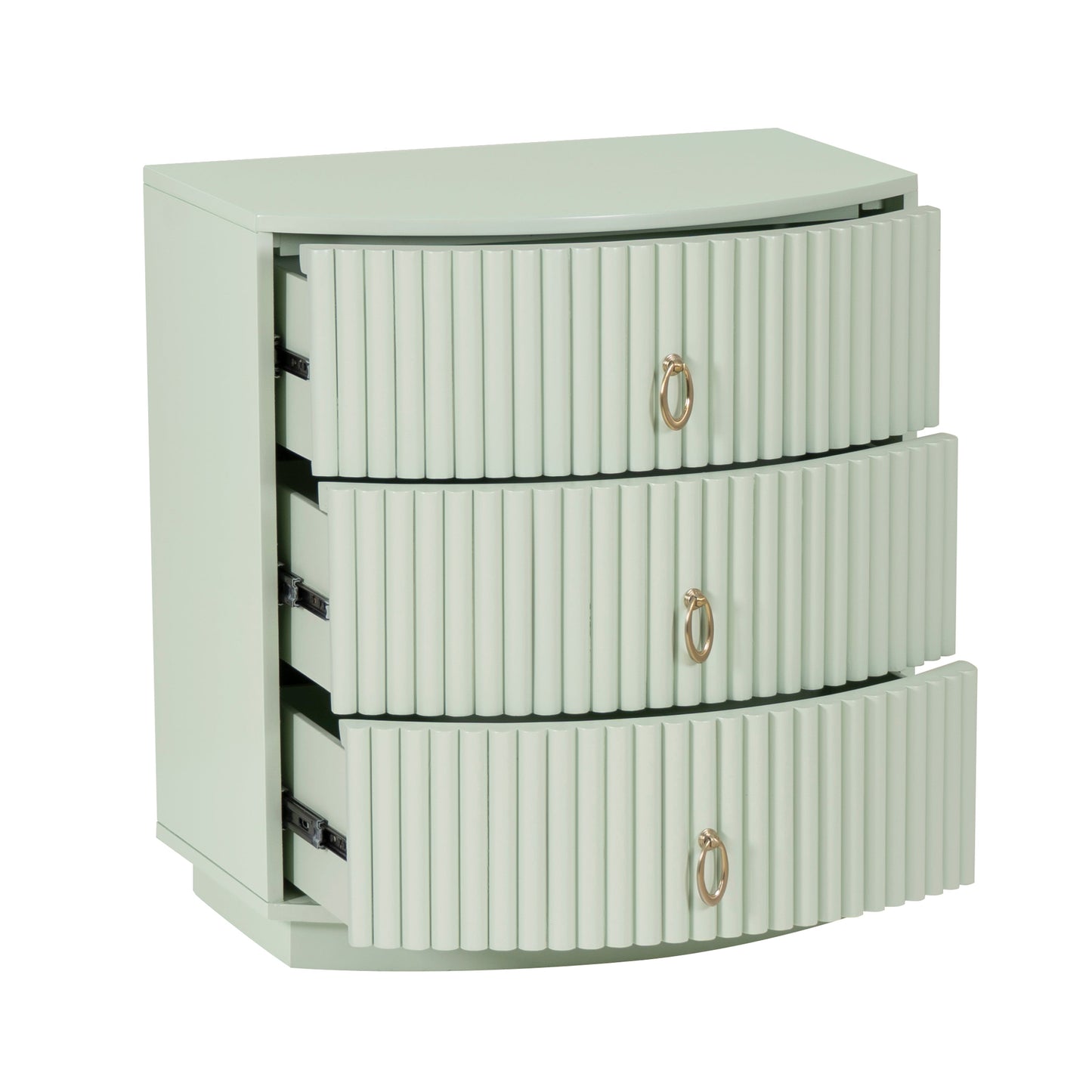 Table de chevet Ciarra à 3 tiroirs