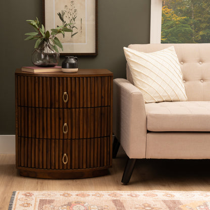 Table de chevet Ciarra à 3 tiroirs