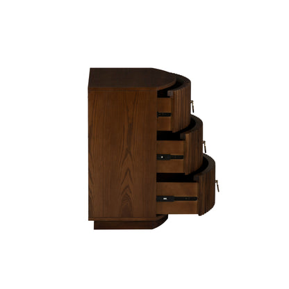 Table de chevet Ciarra à 3 tiroirs