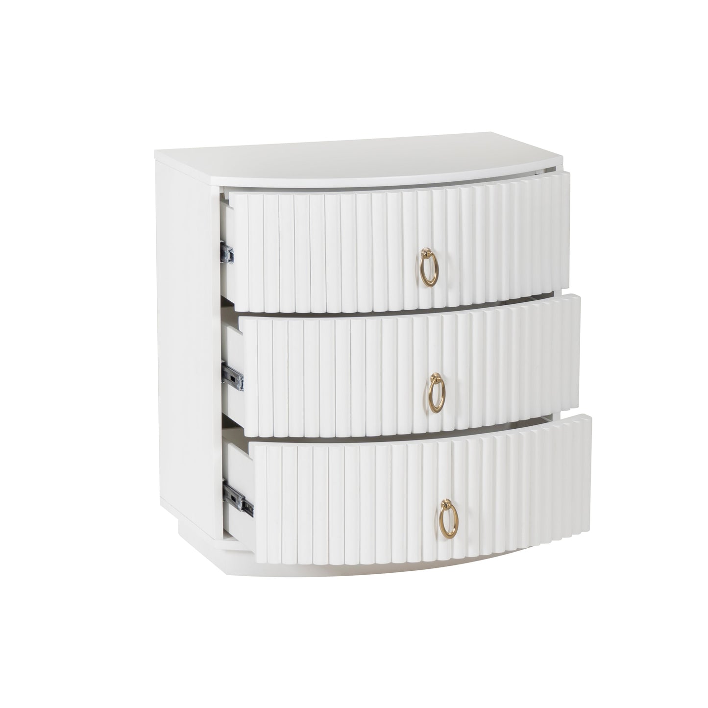 Table de chevet Ciarra à 3 tiroirs