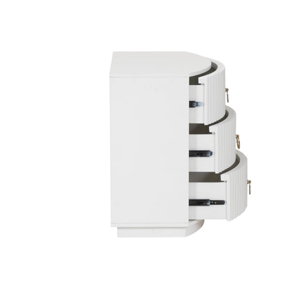 Table de chevet Ciarra à 3 tiroirs