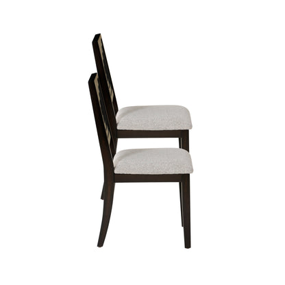 Chaise d'appoint Ingram noire (lot de 2)