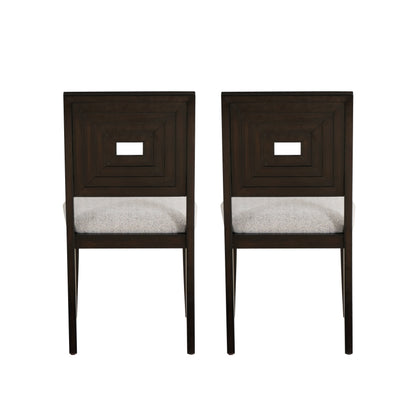 Chaise d'appoint Ingram noire (lot de 2)