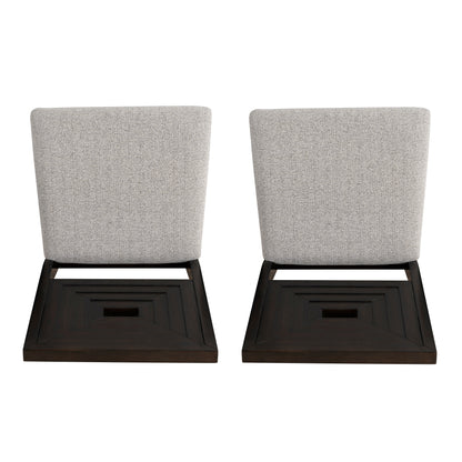 Chaise d'appoint Ingram noire (lot de 2)