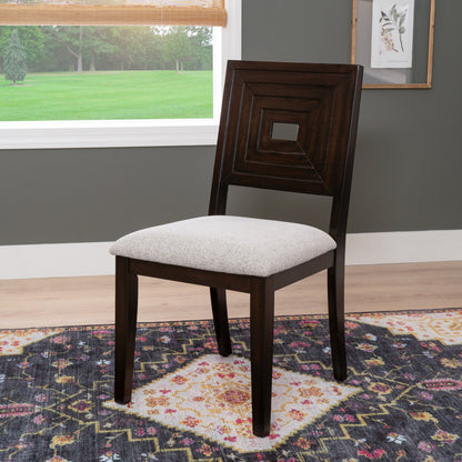 Chaise d'appoint Ingram noire (lot de 2)