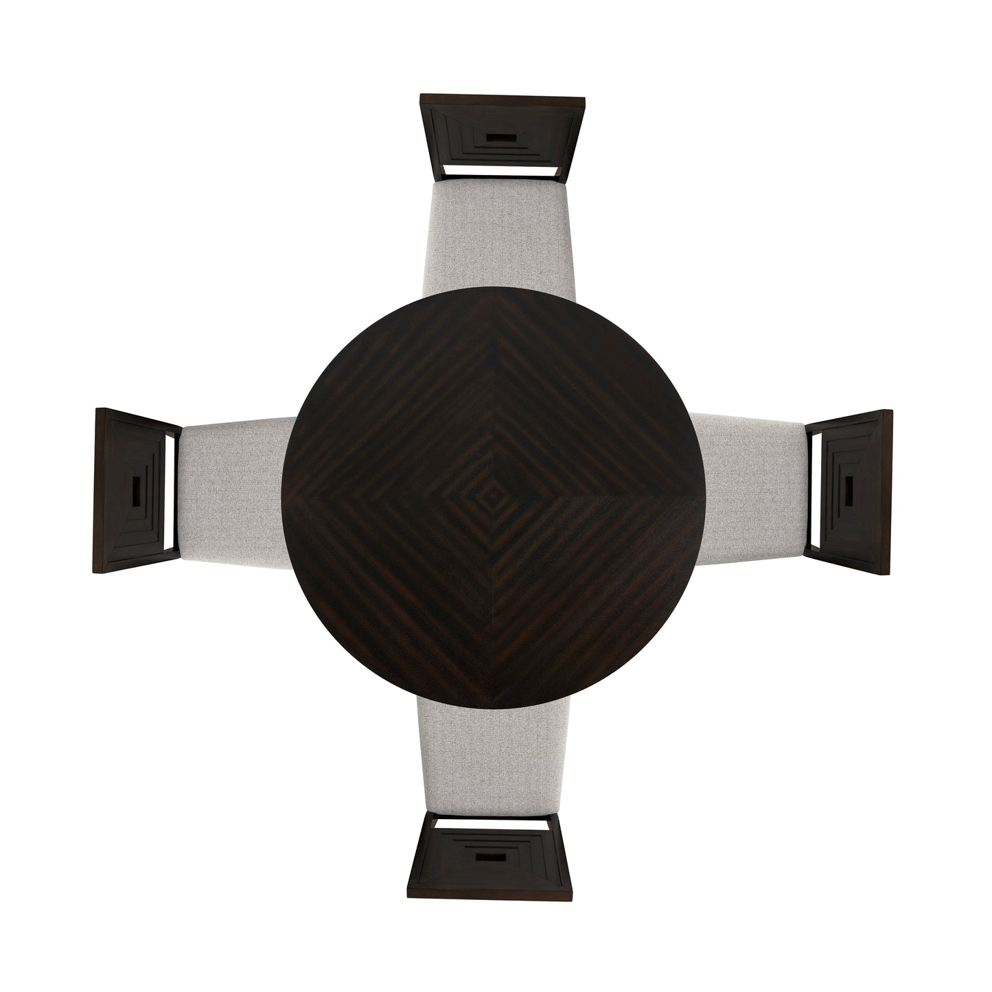 Ensemble de salle à manger noir Ingram 5 pièces